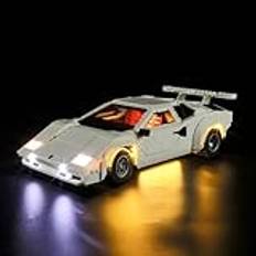 LIGHTAILING Lampset för Lego-10337 Lamborghini Countach 5000 Fyrventiler Byggmodell - Ingår INTE i modellen