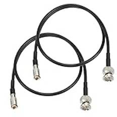 Superbat SDI-kabel 50 cm DIN 1.0/2,3 hane till BNC hane Belden-kabel 1855A 75 Ohm 3G/6G/12G HD-SDI lågförlust digital videokabel för videokamera videokamera 4K assistent (2 st)