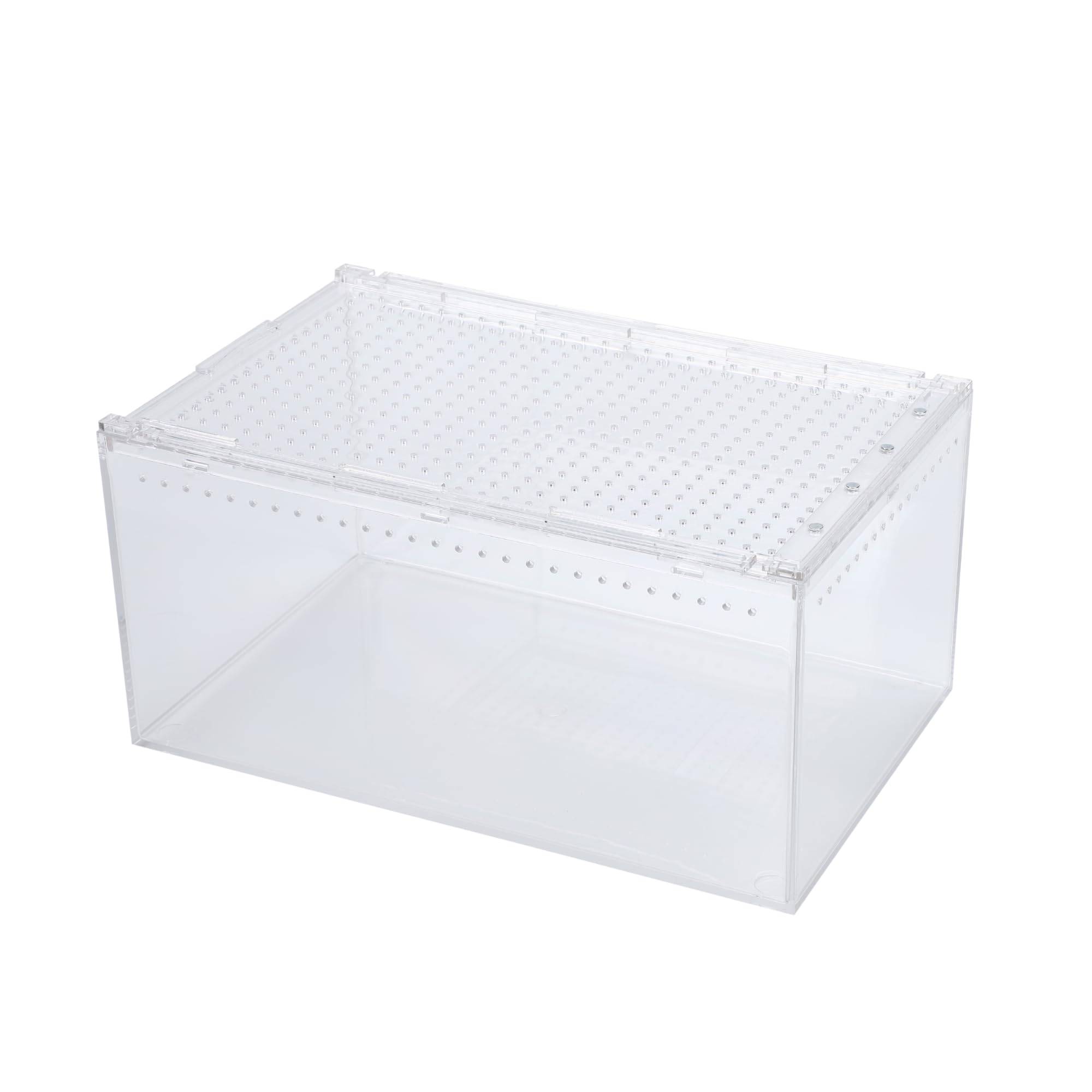 Neutral Zenith Reptile Cage Shelter, Acrylic Terrarium for Lizards, Snakes, and Scorpions (Medium Size 30x20x15cm)