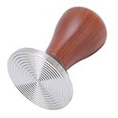 Coffee Tamper, Trähandtag Kaffepulver Hammare för Hemmet (51MM gängad bas)