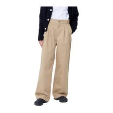 Carhartt Wip, Bukser, Dame, Beige, W29, Bomuld, Leola Pant Stone Washed Leather