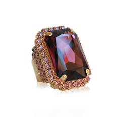 Caroline Svedbom Ring Alexa Cocktail Burgundy (Guld)