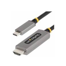 StarTech.com 10ft (3m) USB-C to HDMI Adapter Cable, 8K 60Hz, 4K 144Hz, HDR10, USB Type-C to HDMI 2.1 Video Converter Cable, USB-C DP Alt Mode/USB4/Thunderbolt 3/4 Compatible - USB-C Laptop to HDMI Monitor (136B-USBC-HDMI213M) - Adapterkabel - 24 pin USB-C hane till HDMI hane - 3 m - rymdgrå - aktiv, 8K60Hz stöd, 4K144Hz stöd