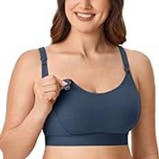 Gratlin Damer Plus Size Amnings-bh Stöd Amningssport-bh:ar Bomull Amning Gravid Bh:ar Sargasso XL