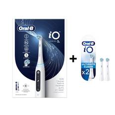 Oral-B iO 5S Elektrisk Eltandborste (vit) Bundle