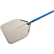 Pizzaspade med huller - 36 x 36 cm - skaft: 120 cm - aluminium (anodiseret)