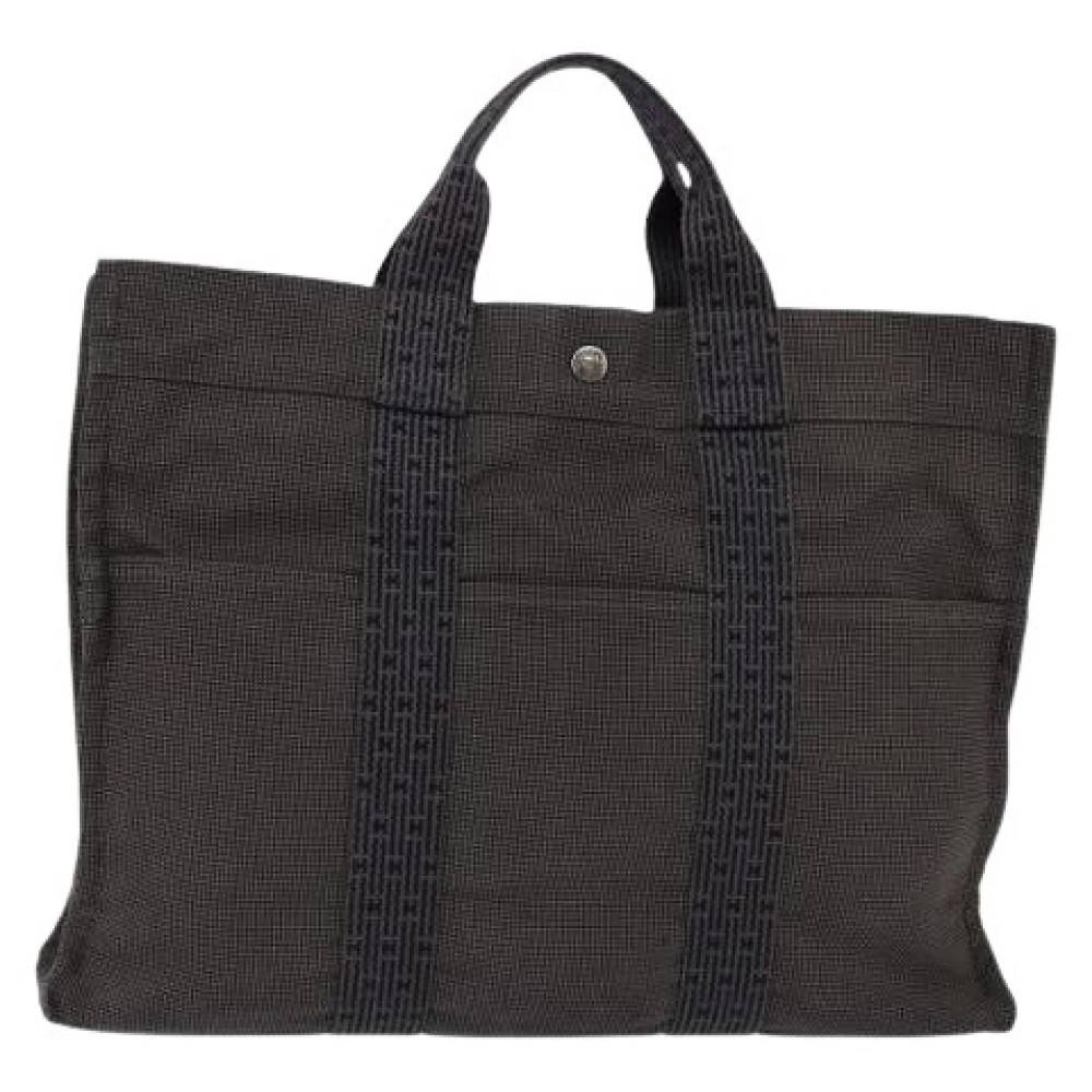 Hermès Vintage Pre-owned Vintage Canvas Tote Bag - Vintage - Dame - Grå - ONE SIZE -