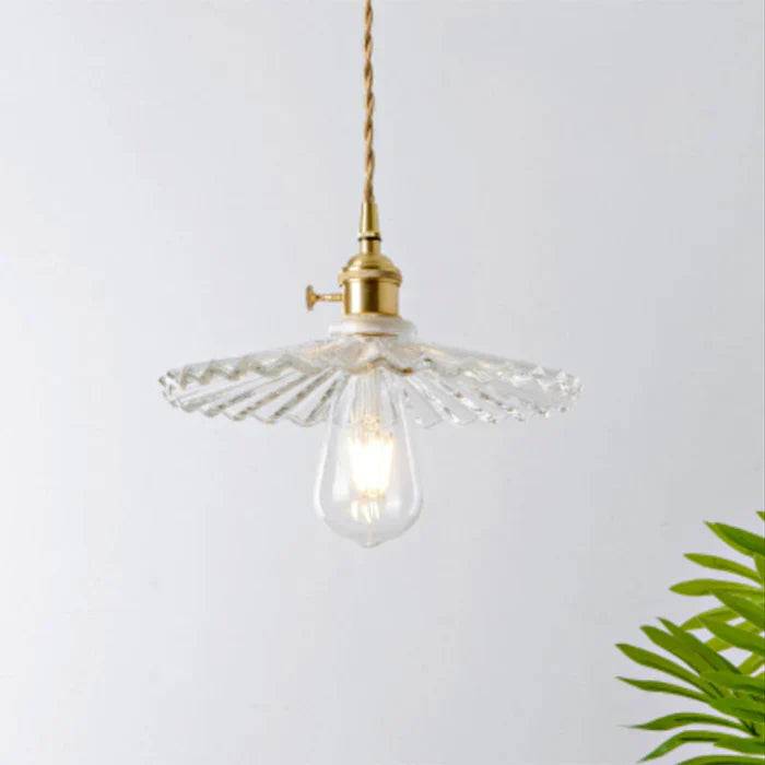 OpulentGlow Pendel – Elegant Glas Taklampa - Transparent / Q