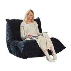 Moderne gulvsofa og sækkestol til voksne – Supersoft Memory Foam Togo sofastol til stue, soveværelse, balkon, blå