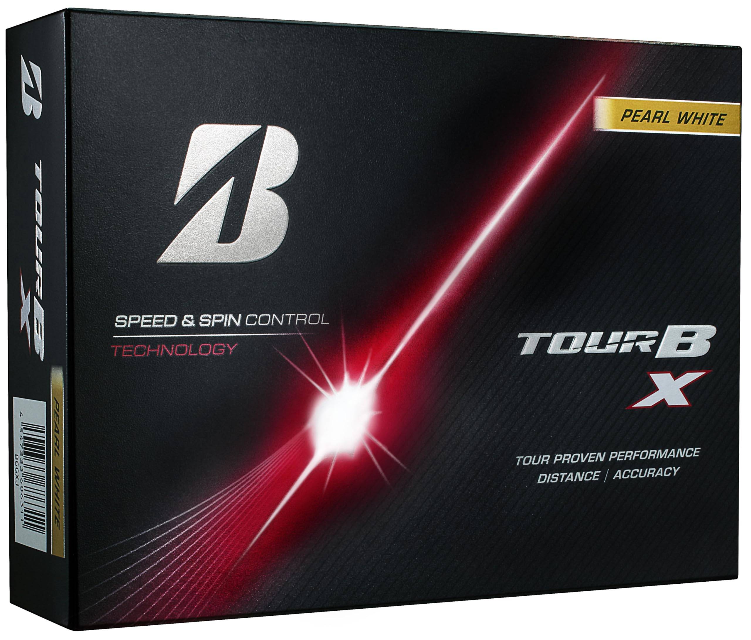 BRIDGESTONE TOUR B X Golf 2026 12 Pearl B6GXJ Balls, Model, Balls, White,
