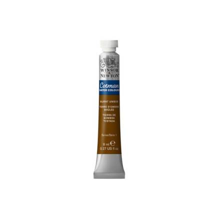 Cotman akvarellfärg 8ml Burnt Umber 076
