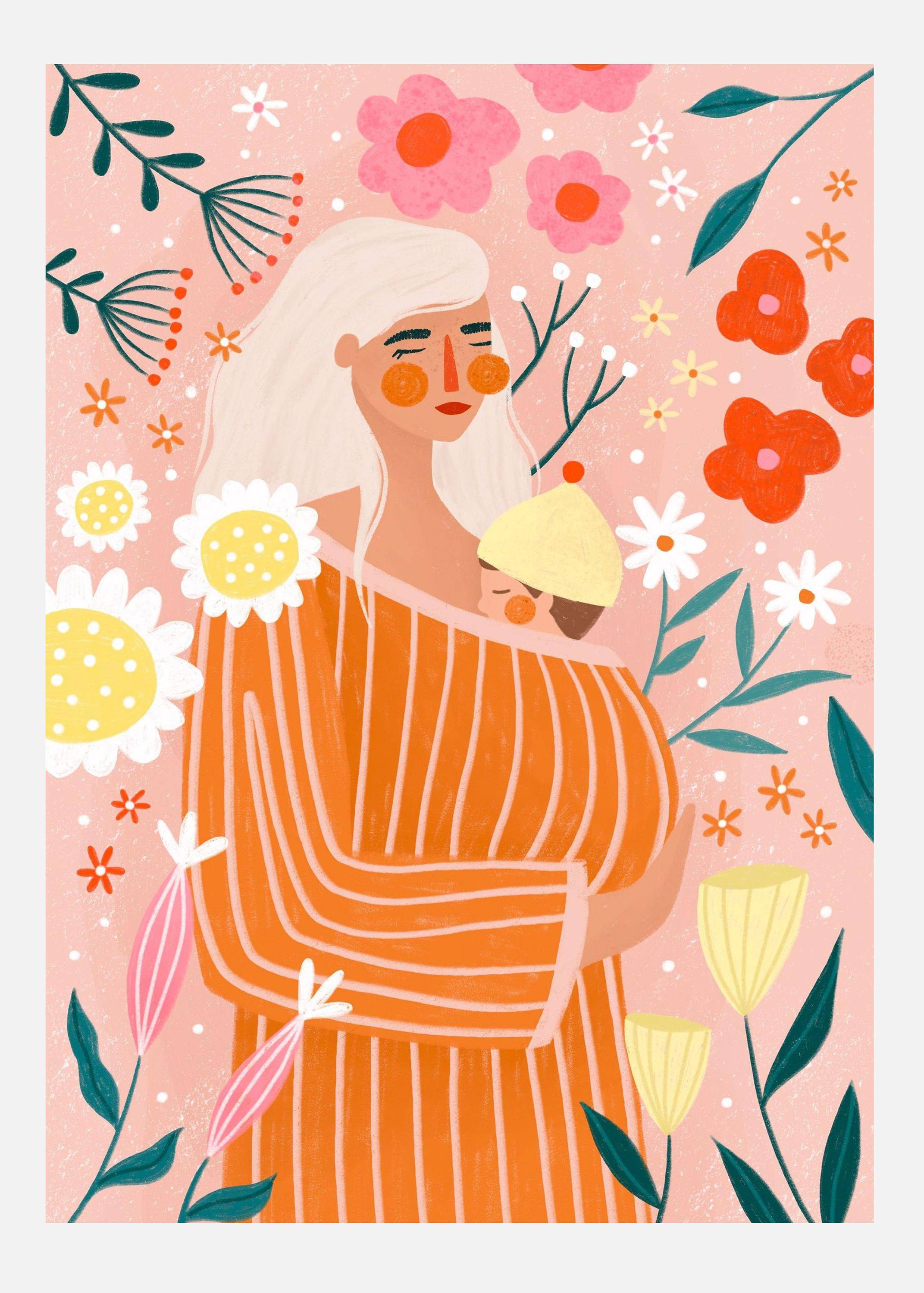 Spring Mum Canvastavla (30x40 cm)