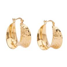 Cleo Grande Hoops - Gold