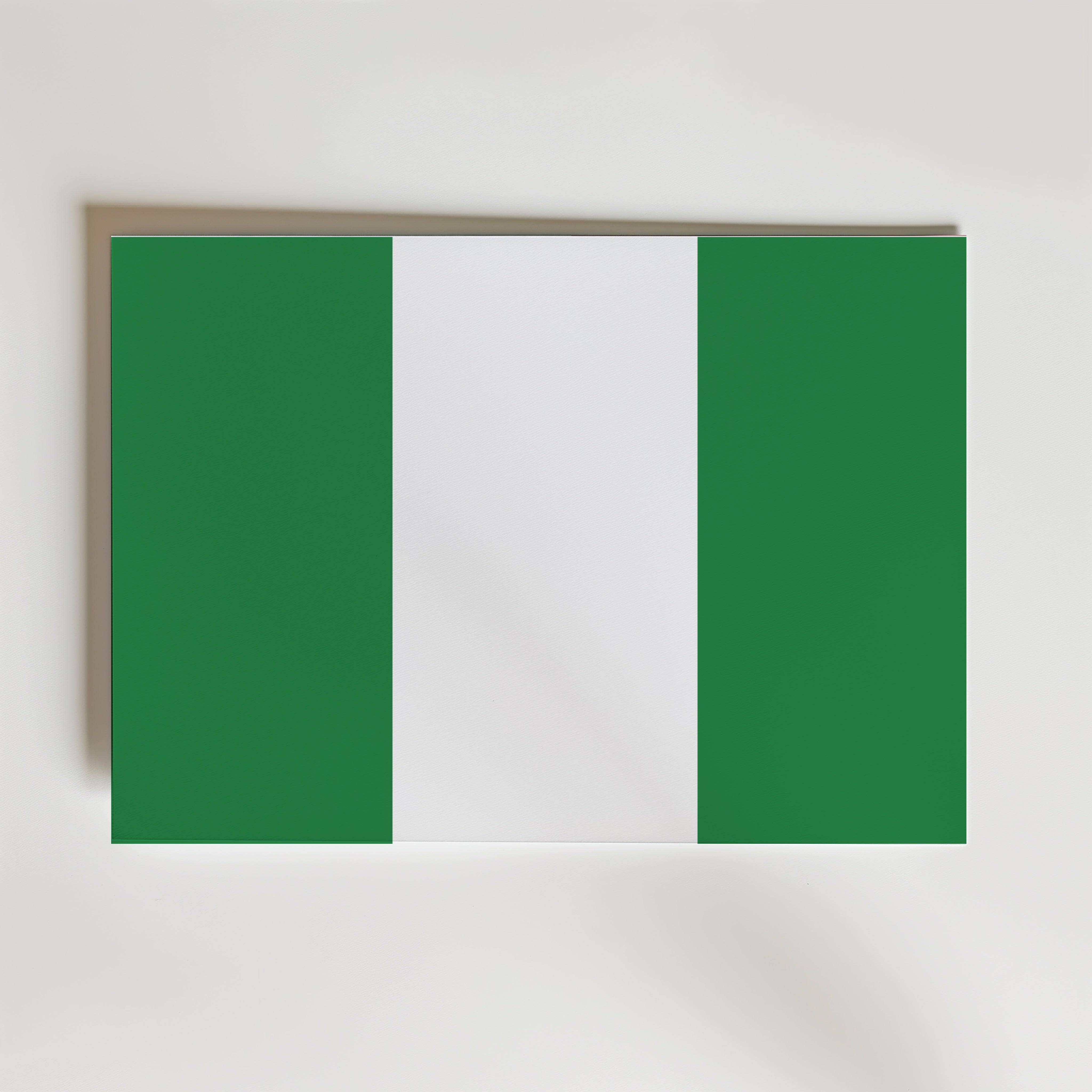 Nigeria National Flag Poster - Poster 50x40 cm