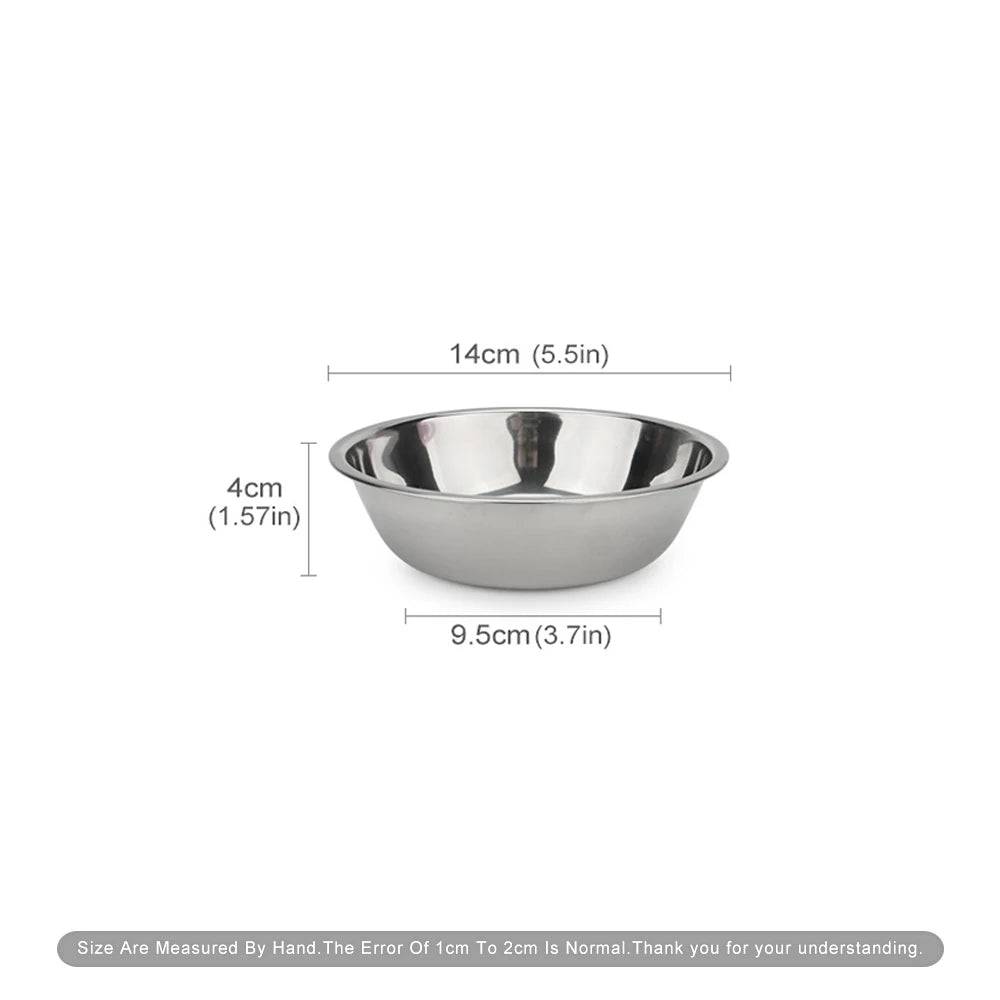 Stainless Steel Pet Feeding Bowl - About 14cm