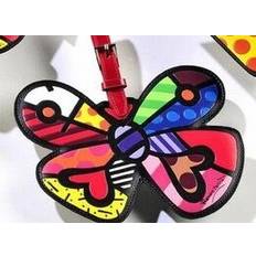 Britto PU Luggage Tag Butterfly w/hearts