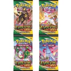 Booster Pack full artwork set (4 stk.) fra SWSH Evolving Skies