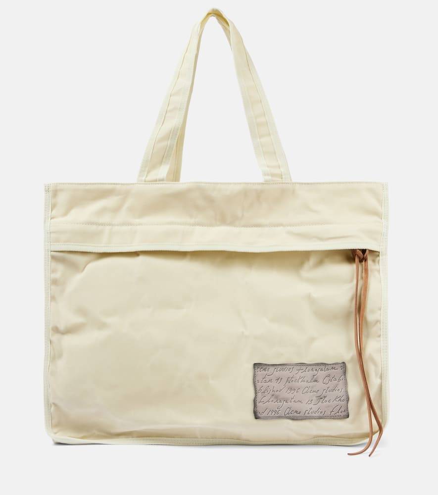 Acne Studios Tote de lona - beige - Talla Única