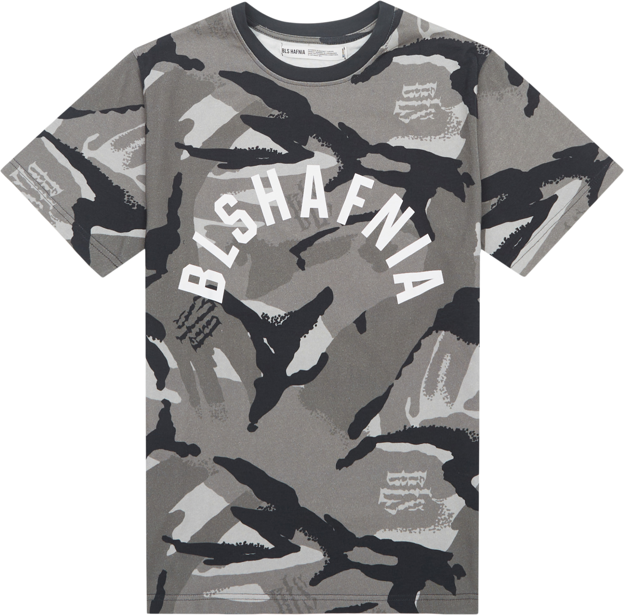 Herre - BLS - DPM T-shirt - T-shirts med print - Oversize fit - Grå - str. L.