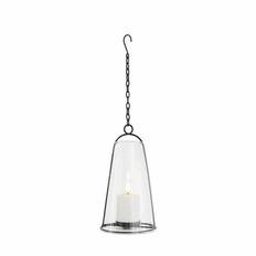 Sirius Albert Lanterne - H 23 cm - Metal - Klar/sort