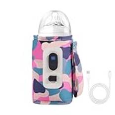Car Baby Bottle Warmer, USB Milk Heat Keeper, Portable Baby Bottle Warmer, Rapid Heating Bottle Warmer, Baby Milk Warmer For Travel, Bottle Warmer With Temperature Display, USB-Powered Milk Warmer,