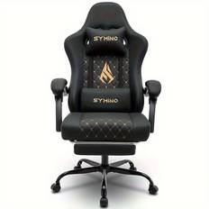 TEMU Gaming Chair With Footrest, Computer Ergonomic Video Game Chair, Adjustable Swivel Chair With Lumbar Support, , Office Chair, Black