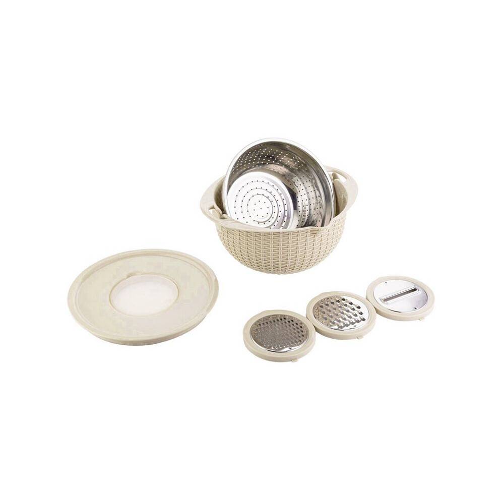 Colander with Mixing Bowl Set - Strainers for Kitchen, Food Strainers and Colanders, Pasta Strainer, Home Essential B