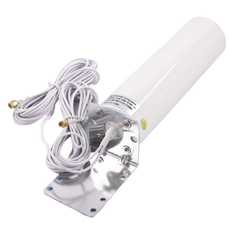 Wifi antenn 4g lte antena sma 12 dbi omni antenn hane 5m dubbel kabel 2.4 ghz för b315 e8372 e3372 zte routers sma hane