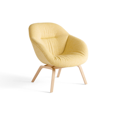 HAY About a Lounge 83 Soft loungefåtölj Hallingdal 407 yellow-ekben - Gul