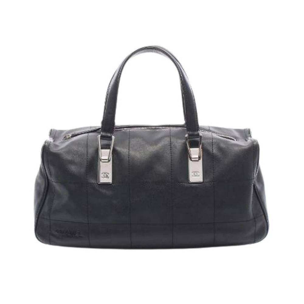 Chanel Vintage Pre-owned Chocolate Bar Lambskin Tote Bag - Vintage - Dame - Sort - ONE SIZE - Læder