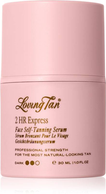 Loving Tan 2 HR Express siero autoabbronzante viso colore Dark 30 ml