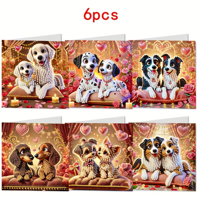 6pcs Diy Diamond Painting Kit: Adorable Puppy Greeting Cards. Your And . Perfect For Elders, Relatives, , And More. The Of Maxay Products Unleashes Your And Imagination