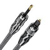 EMK 0.5M digital ljudkontakt till mini toslink kabel 3,5 mm SPDIF optisk kabel 3,5 till optisk ljudkabel adapter (0,5 m)