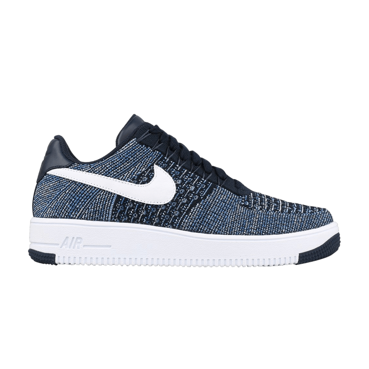Nike Air Force 1 Low Flyknit Obsidian - UK 10