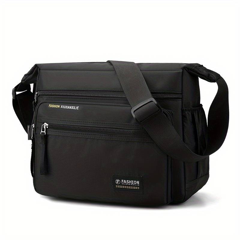Men' Large Capacity Shoulder Bag Men's Handbag Multifunctional Crossbody Bag Messenger Bag Outdoor Sports Bag Business Travel Small Backpack