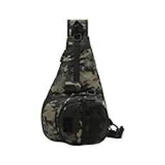 Mlllokfki Outdoor Shoulder Bag, vattentät Tackle Bag, Sling Fishing-ryggsäck, Travel Fishing Storage, Fishing Tool Backpack, Rod Holder Backpack, Fishing Adventure Bag för resor och camping,