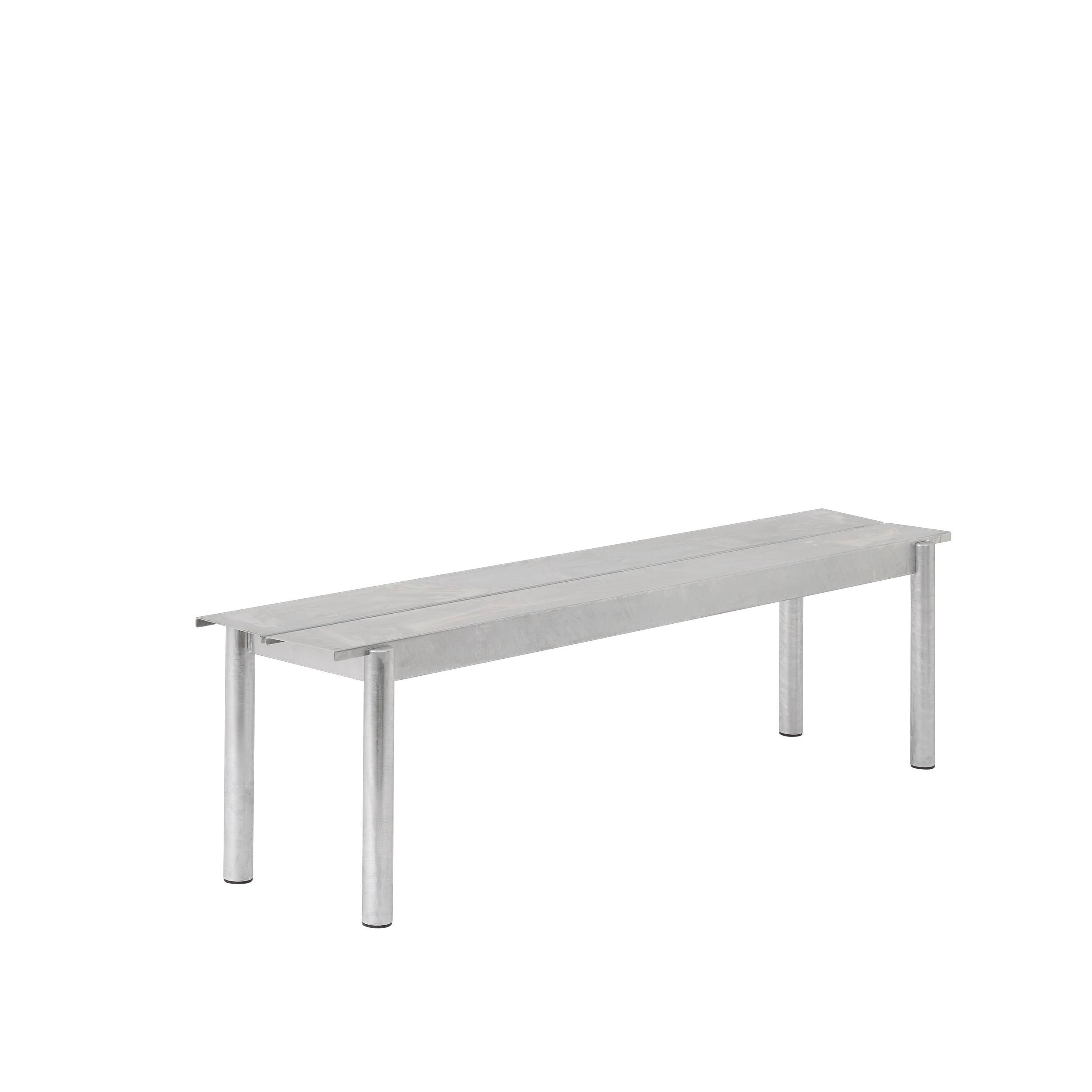 MUUTO - Linear Steel Bænk 170x34, Varm Galvaniseret Stål