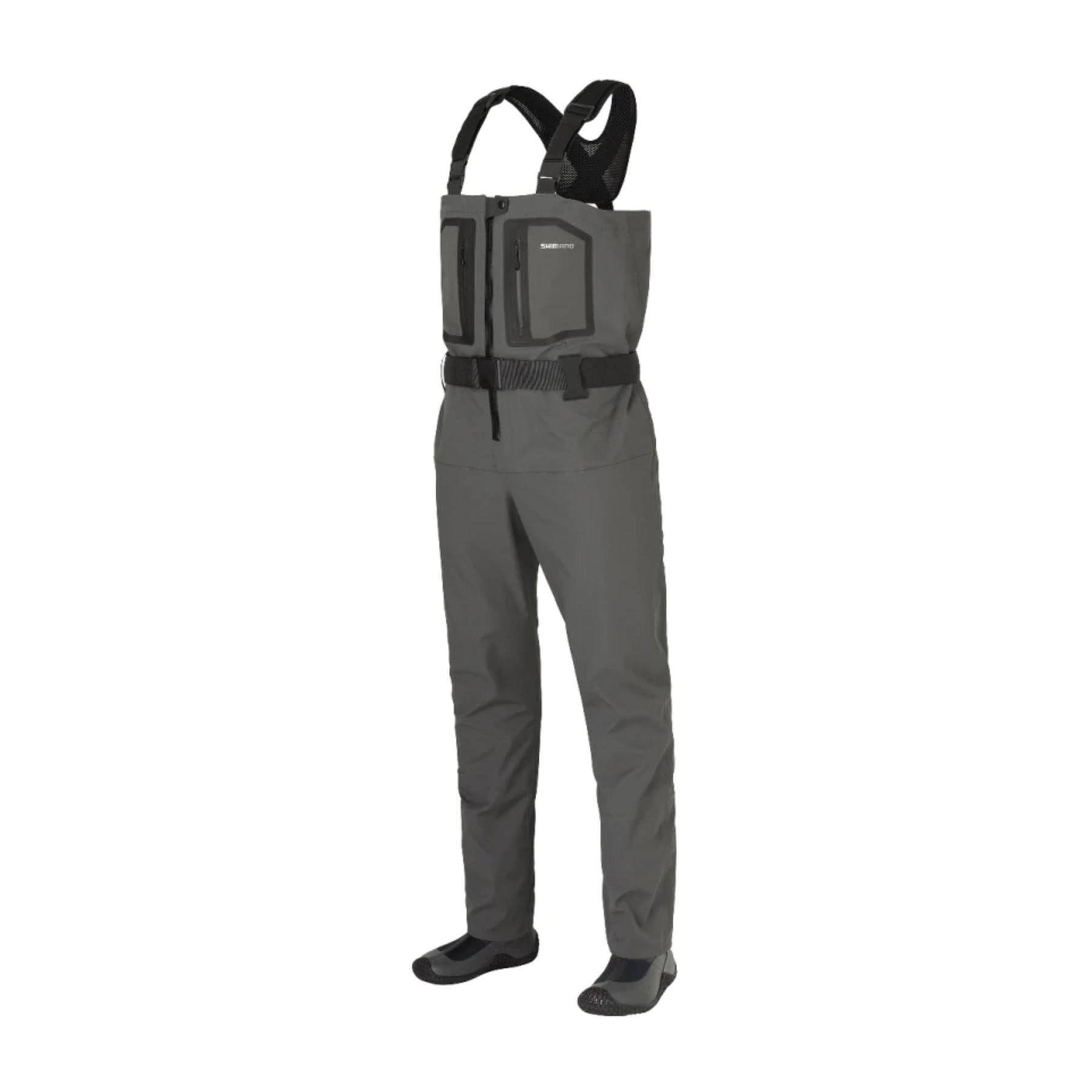 [Shimano] Dry Shield +4 Stretch Waders Chest High Radial Sula (Nakamaru) S(M) Kolgrå FF-000V