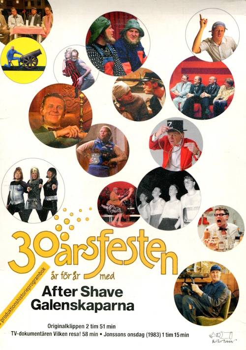 30-Årsfesten - År för år med After Shave Galenskaparna (2-disc) + Programbok (Beg)