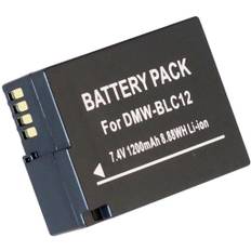 Batteri til DMW-BLC12E for Panasonic, 7.2V (7.4V), 850 mAh