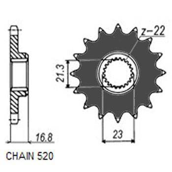 SUNSTAR 370-16 Framdrev