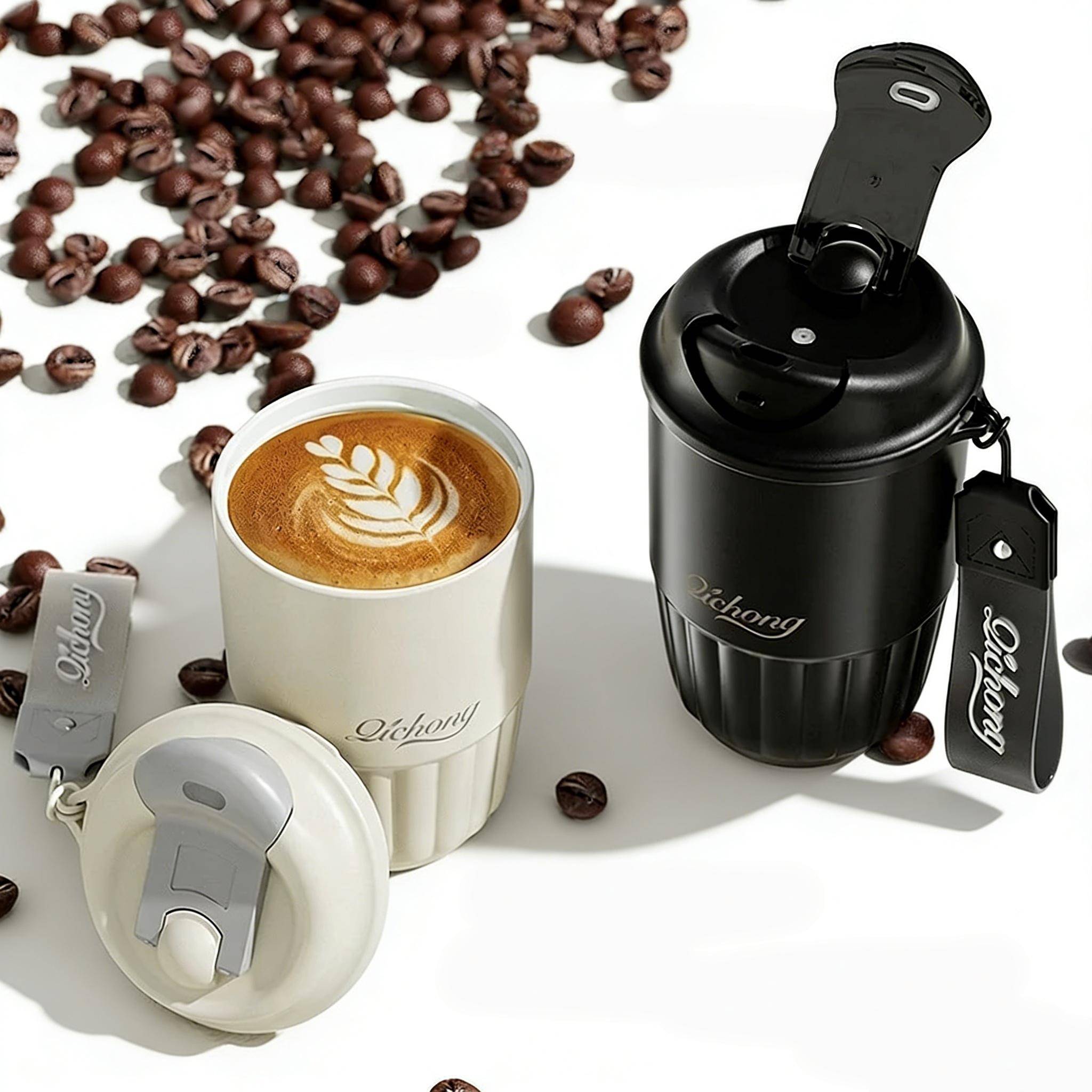 410ML Keramisk Insats Termos Kaffekopp Resemugg Kaffe Vakuumisolerad Termos För Kaffe Termokopp Tumlare Julklapp