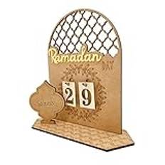 2025 Ramada nedräkningskalender, ramada adventskalender trä nedräkningskalendrar dekorationer för hem, trä ramadakalender, ramada och Eid