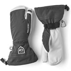 Hestra Army Leather Heli Ski 3-finger Skihandsker Dame / Herre, Grey / 12