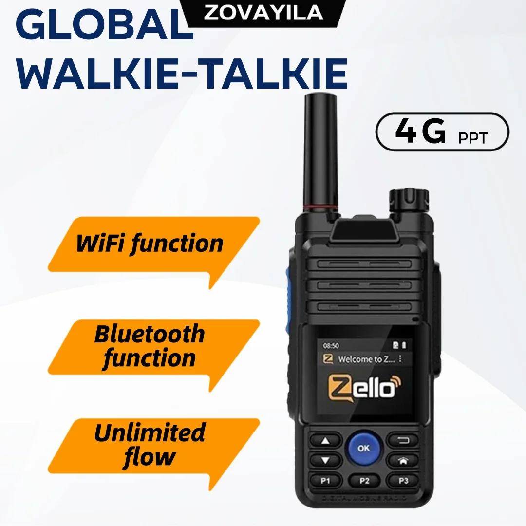 Zello Global Android Walkie Talkie Walkie Talkie Handenhet 4G Full Netcom med Bluetooth wifi Långdistans PTT-samtal