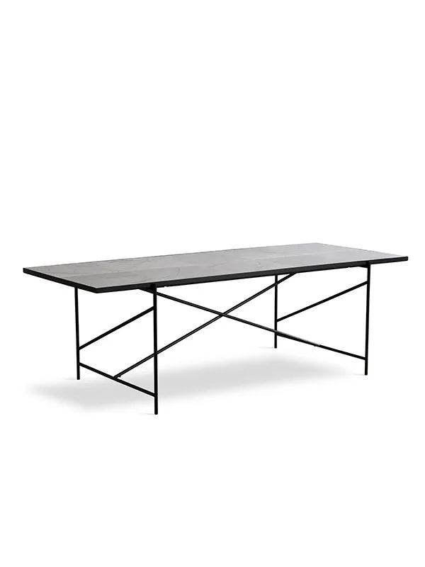 Spisebord 230, hvid marmor fra HANDVÄRK Sort - Jacobsen Plus