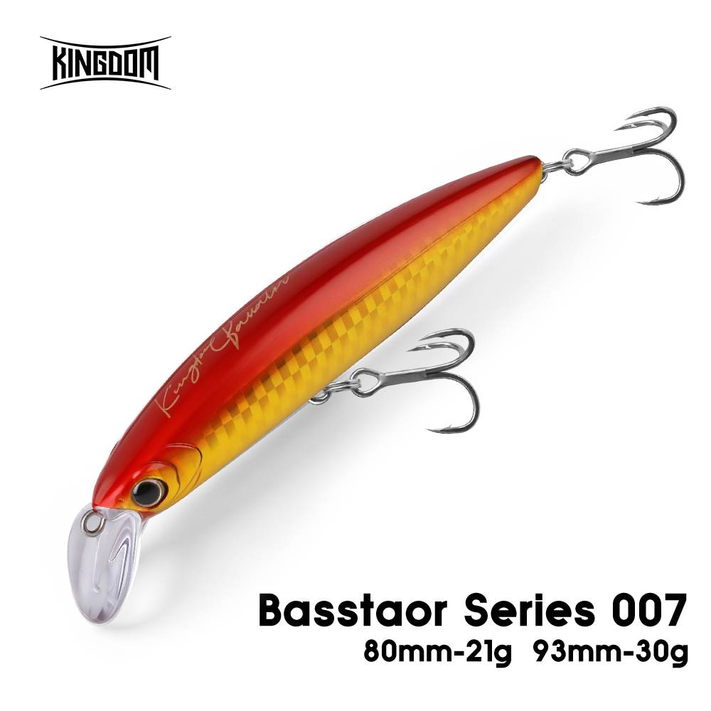 Kingdom Basstaor Minnow Fishing Lure 80mm 21g 93mm 30g Heavy Long Casting Sinking Artificial Bait For Saltwater Bass Fishing