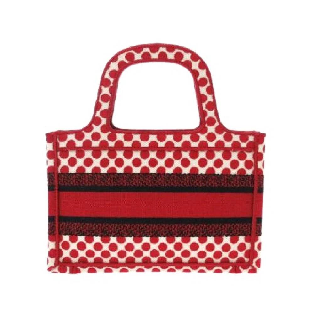 Dior Vintage Pre-owned Book Tote - Vintage - Dame - Rød - ONE SIZE - Uld