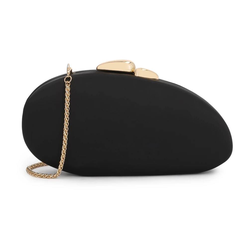 Kazar Minimalist Clutch - Tasker - Dame - Sort - ONE SIZE - Uld