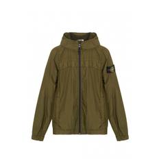 STONE ISLAND JUNIOR KIDS COMPASS ZIP HOODED JACKET Size: 8Y, colour: K